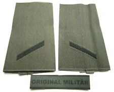 2 Paar Rangabzeichen Heer Gefreiter schwarz/oliv  Bw Schulter Klappen Schlaufen