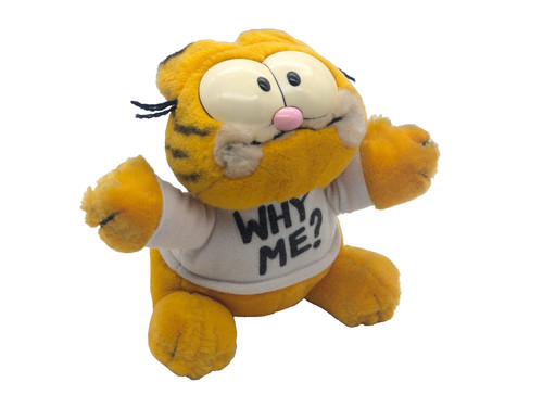 Garfield stofftier why - why, me