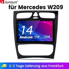 1+32GB Android 14 Für Mercedes Benz CLK W209 W203 Autoradio WIFI GPS Navi BT RDS