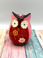 Super niedliche bunte Eule als Spardose - Porzellan handbemalt - ca 12cm hoch