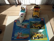 Lego Model Team 5510 Jeep und 5521 Schnellboot mit Bauanleitung