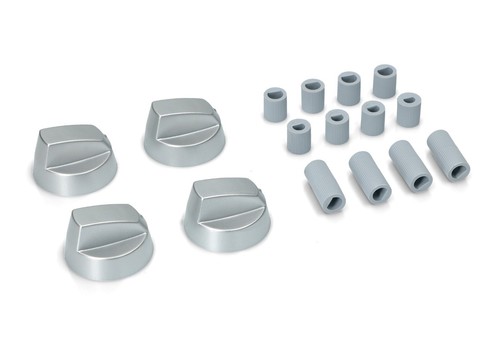 Silberner backofen drehknopf - silberner, backofen-drehknopf