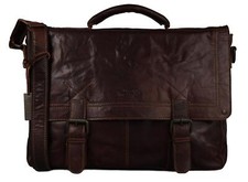 Lehrertasche Leder Aktentasche Ledertasche Business Arbeitstasche espresso