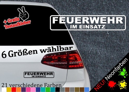 Feuerwehr einsatz aufkleber - einsatz,