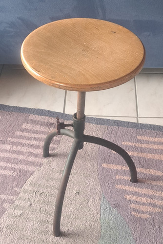 Vintage dreibein hocker - vintage,,