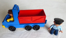 LEGO Duplo LKW mit Fahrer und Polizist sehr gut erhalten