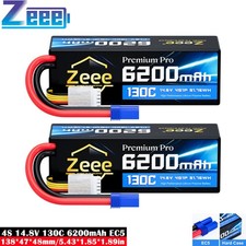 2x Zeee 4S 14.8V 6200mAh 130C