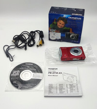 Olympus FE 47/X-43 14,0 MP Digitalkamera - Rot Kamera