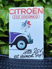 Blechschild citroen 2cv - citroen,