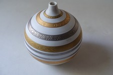 Hutschenreuther Design  Porzellan Vase Kugel Bisquitporzellan Kunst 80s 80er