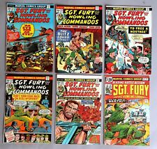 6x Marvel Comics SGT. Fury and