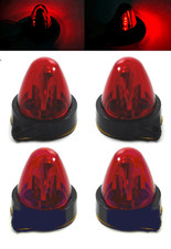 4x Rot Kegel Anzeige Mini