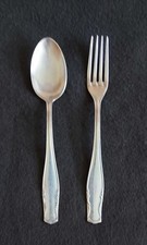 antikes, zeitloses Kinderbesteck Gabel und Löffel (Pasta-Set)