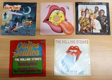 5 x Rolling Stones RSR Records und DECCA Vinyl Singles