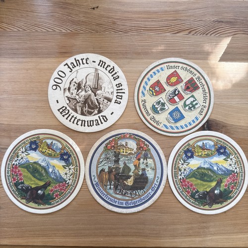 5er set historische bierdeckel - 5er,