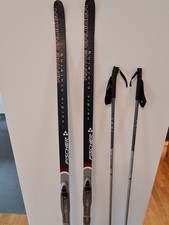 Fischer Langlauf Ski 184 cm, Set mit Bindung, Schuhen und Stöcken