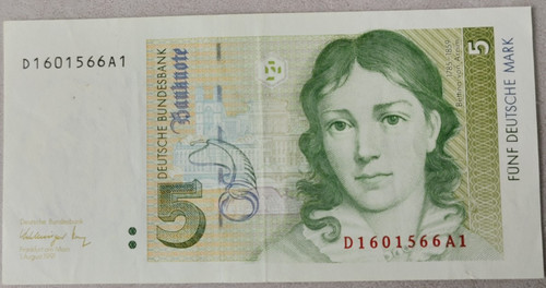 Deutsche mark geldschein - 5,