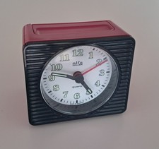 alfa Haller quartz Uhr Wecker Küchenuhr Vintage Retro leuchtendes Ziffernblatt