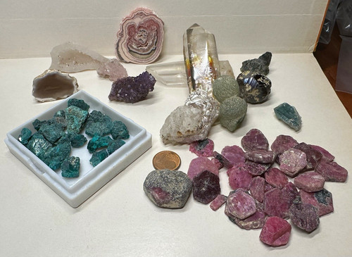 Mineralien rohstein konvolut - mineralien,