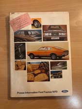 Pressemappe Ford Taunus 1970