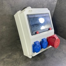 Wandverteiler Baustromverteiler 1x16A CEE / 2x230V mit LS und FI ABL ind IDE