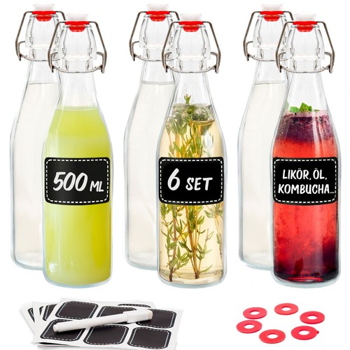 Glasflaschen mit - 6,