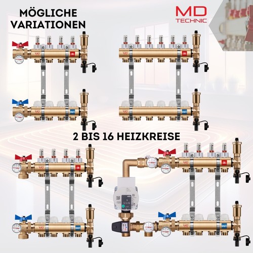 Heizkreisverteiler messing - heizkreisverteiler,