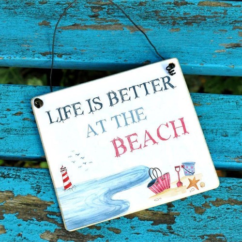 Schild für urlauber life - schild,