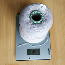 ca. 440g  superweiche Strickwolle auf Kone - grau - Hobbyauflösung