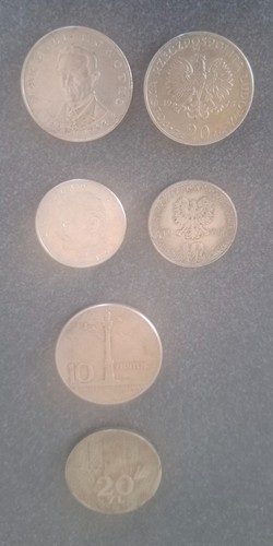 Und zloty münzen - 20, zloty-