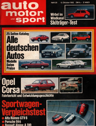 Zeitschrift auto motor - auto,