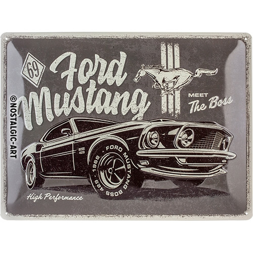 Ford blechschild mustang - blechschild,