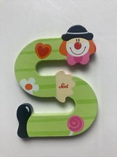Sevi Holz-Buchstaben - Clown- Kinderzimmer - S - Buchstabe -