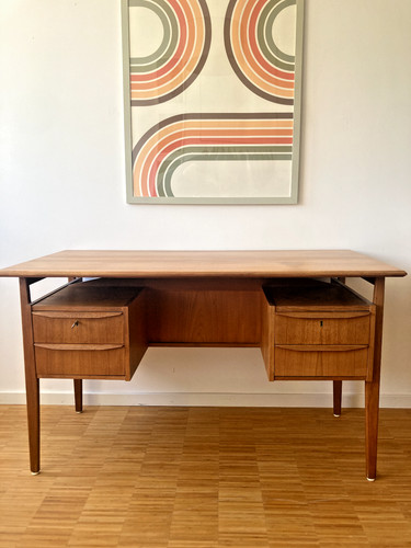 Mid century schreibtisch teak - schreibtisch,