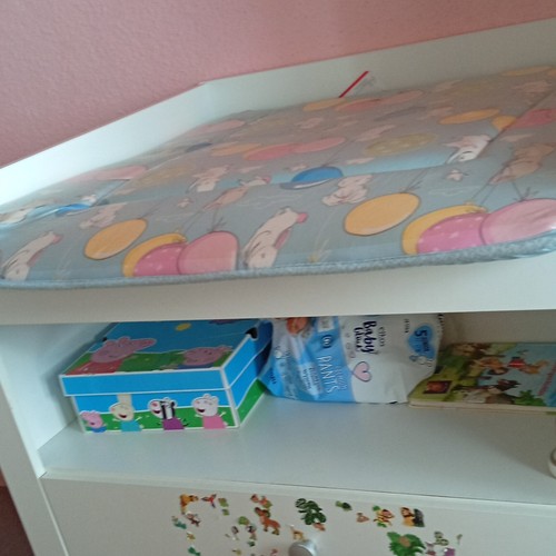 Wickeltisch weiß grau mit - wickeltisch,