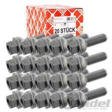 20x FEBI RADSCHRAUBE KUGELBUND