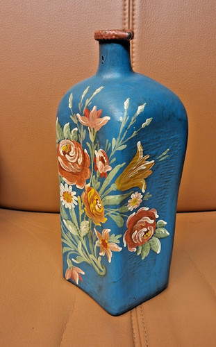Vintage upcycling flasche - vintage, flasche/