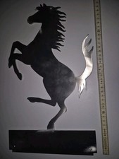 Ferrari Emblem Pferd Edelstahl Logo Schild