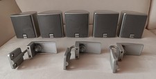 5x 2-Wege Canton CX Satelliten Lautsprecher  Heimkino  max. 100 Watt  silber