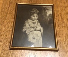 Erdbeermädchen, Sir Joshua Reynolds Vintage Lithografiedruck