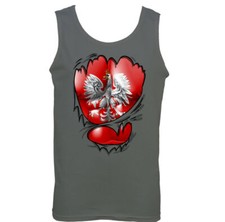 Zerrissen Polen Flagge Herren