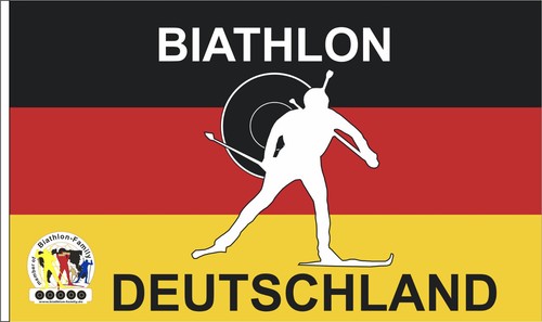 Biathlon fahne deutschland - fahne,