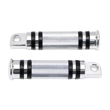 Chrom Motorrad Fuß Fußrasten Hinten & Vorne für Harley-Davidson Sportster Dyna