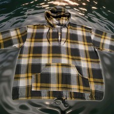 Hemd Hoodie Kariert, Gelb