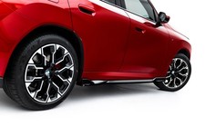 Seitenschweller Ansatz Cup Leisten passend für BMW X3 M-Paket G45 schwarz Hochgl