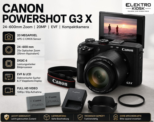 Canon powershot g3x kompakte - canon,