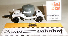 Mini Car 1019 Siloanhänger Zement zweiachsig grau DDR OVP H0 1/87 HN1å