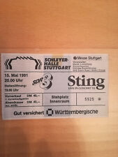 Für Sammler: Konzertkarte Sting vom 15.05.1991 in Stuttgart (Schleyerhalle)