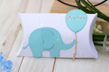 Gastgeschenk hell Blau Baby Taufe Geburt Babyparty Elefant
