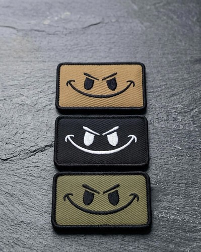 Grinsender smiley patch - patch, |
